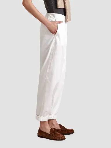 La Ligne Women's Conrad Trousers - White - Size 12 | Thumbnail 3