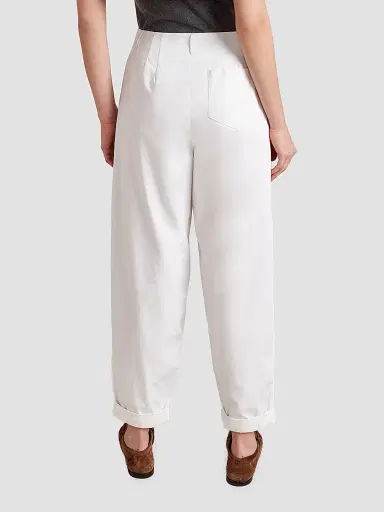 La Ligne Women's Conrad Trousers - White - Size 12 | Thumbnail 4