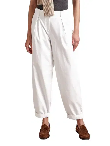 La Ligne Women's Conrad Trousers - White - Size 12 | Thumbnail 1