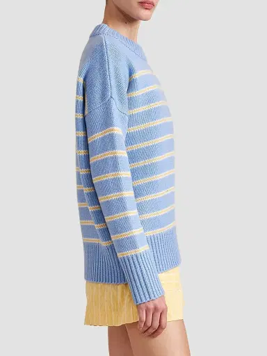 La Ligne Women's Marin Sweater - Chambray Butter - Size XL | Thumbnail 4