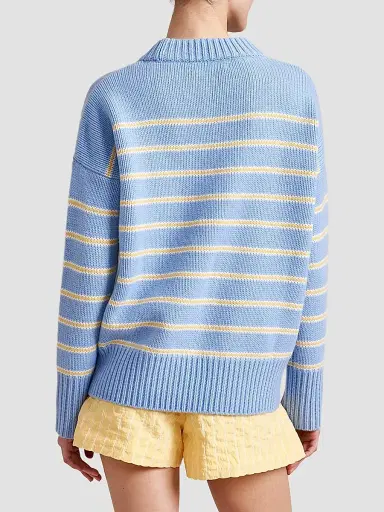 La Ligne Women's Marin Sweater - Chambray Butter - Size XL | Thumbnail 5