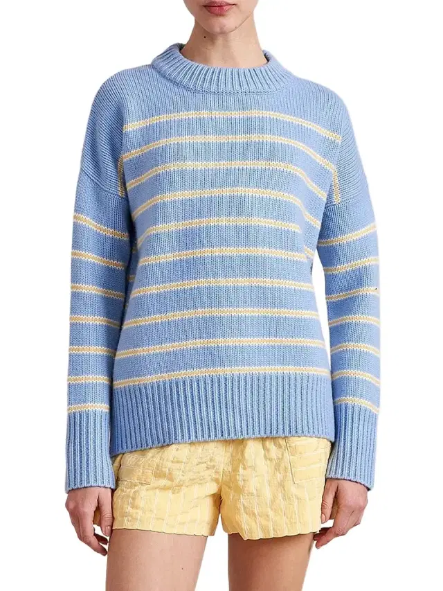 La Ligne Women's Marin Sweater - Chambray Butter