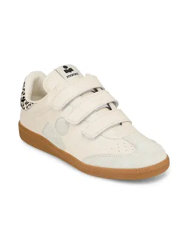 Isabel Marant Women's Beth Calf Hair Low-Top Sneakers - Chalk | Thumbnail 2 Isabel Marant Women's Beth Calf Hair Low-Top Sneakers - Chalk | Thumbnail 2