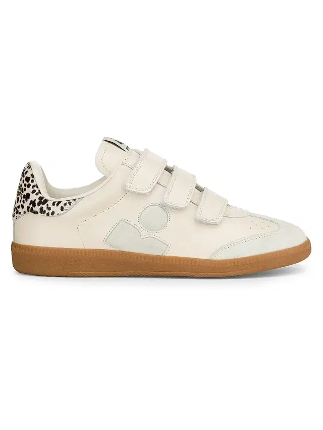 Isabel Marant Women's Beth Calf Hair Low-Top Sneakers - Chalk