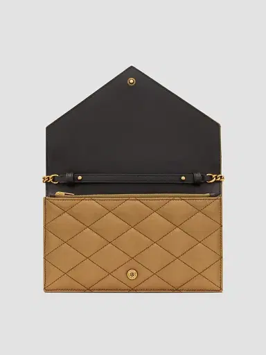 Saint Laurent Women's Paris Chain Wallet in Metallic Leather | Thumbnail 6 Saint Laurent Women's Paris Chain Wallet in Metallic Leather | Thumbnail 6