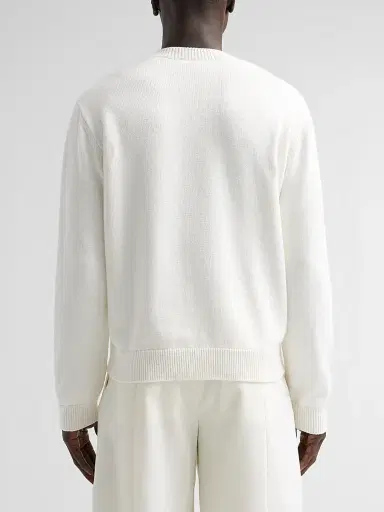 Casablanca Men's X Ladurée Cotton Crewneck Sweater - Off White - Size XXL | Thumbnail 3 Casablanca Men's X Ladurée Cotton Crewneck Sweater - Off White - Size XXL | Thumbnail 3