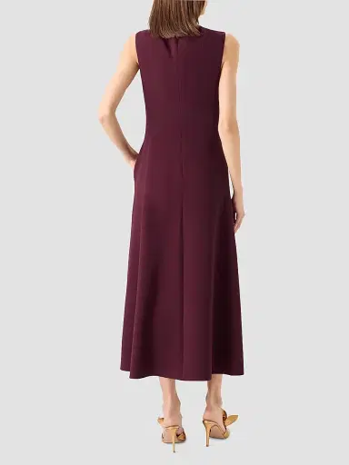Akris Women's Wool-Blend Knot A-line Midi-Dress | Thumbnail 3