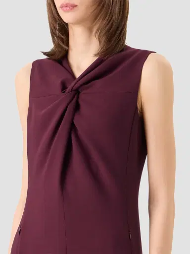 Akris Women's Wool-Blend Knot A-line Midi-Dress | Thumbnail 5