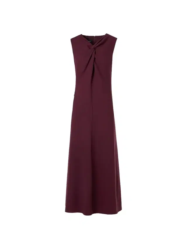 Akris Women's Wool-Blend Knot A-line Midi-Dress - Merlot Red