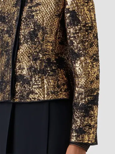 Akris Women's Kelis Jacquard Silk Lamé Jacket | Thumbnail 5
