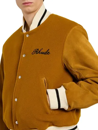 Rhude Men's Formal Varsity Jacket | Thumbnail 6 Rhude Men's Formal Varsity Jacket | Thumbnail 6