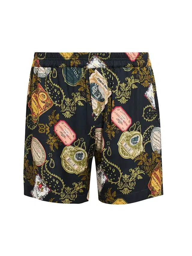 Rhude Men's Vin Bandana Print PJ Shorts - Black Multi