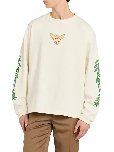 Rhude Men's Tripoli Wreath Graphic Long-Sleeve T-Shirt | Thumbnail 3