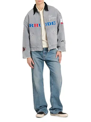 Rhude Men's Pintuck 90s Traxedo Baggy Jeans - Dakar Indigo - Size 38 | Thumbnail 2 Rhude Men's Pintuck 90s Traxedo Baggy Jeans - Dakar Indigo - Size 38 | Thumbnail 2