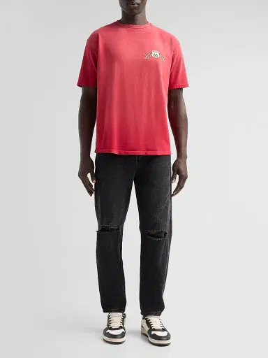 Rhude Men's Oklahoma 66 Cotton Crewneck T-Shirt | Thumbnail 2 Rhude Men's Oklahoma 66 Cotton Crewneck T-Shirt | Thumbnail 2