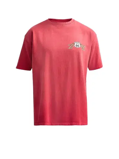 Rhude Men's Oklahoma 66 Cotton Crewneck T-Shirt | Thumbnail 1 Rhude Men's Oklahoma 66 Cotton Crewneck T-Shirt | Thumbnail 1