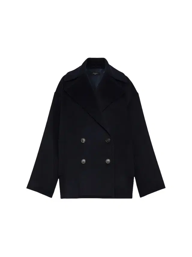 Weekend Max Mara Women's Double Wool Broadcloth Peacoat - Navy
