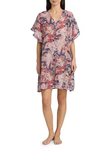 Papinelle Women's Ella Frill Nightie - Blue Indigo | Thumbnail 3