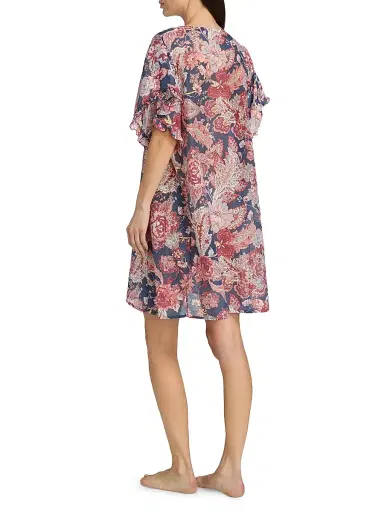 Papinelle Women's Ella Frill Nightie - Blue Indigo | Thumbnail 4