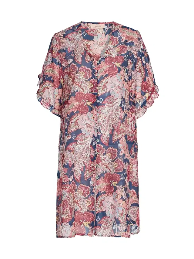 Papinelle Women's Ella Frill Nightie - Blue Indigo