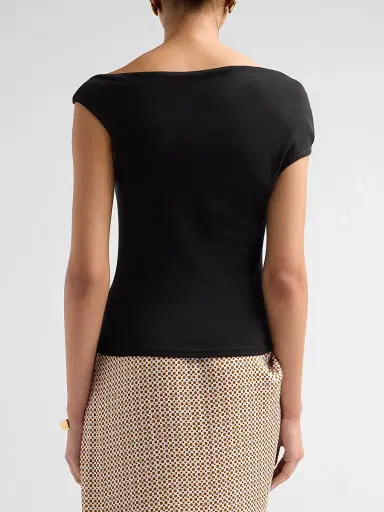 A.L.C. Women's Cece Asymmetric Jersey T-Shirt | Thumbnail 3 A.L.C. Women's Cece Asymmetric Jersey T-Shirt | Thumbnail 3