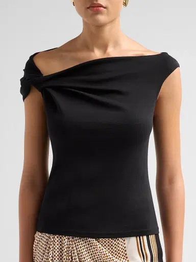 A.L.C. Women's Cece Asymmetric Jersey T-Shirt | Thumbnail 5 A.L.C. Women's Cece Asymmetric Jersey T-Shirt | Thumbnail 5