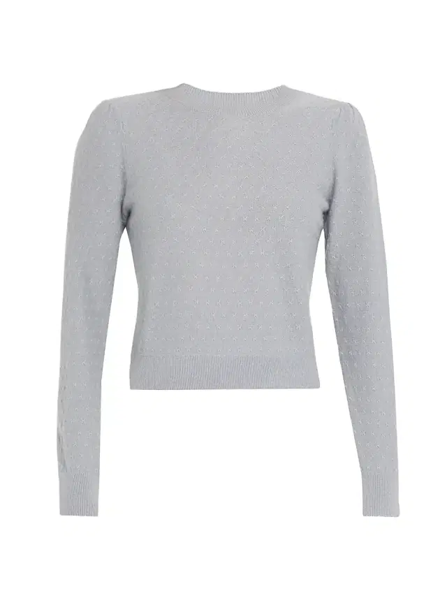 FRAME Women's Cashmere Crewneck Sweater - Grey Blue