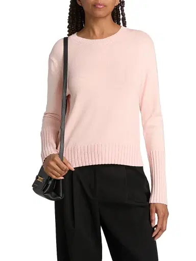 Guest In Residence Women's Rib-Knit Cotton-Blend Sweater - Sprinkle | Thumbnail 3 Guest In Residence Women's Rib-Knit Cotton-Blend Sweater - Sprinkle | Thumbnail 3
