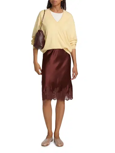 Guest In Residence Women's The Airy Cotton-Silk Sweater - Butter Camel | Thumbnail 2