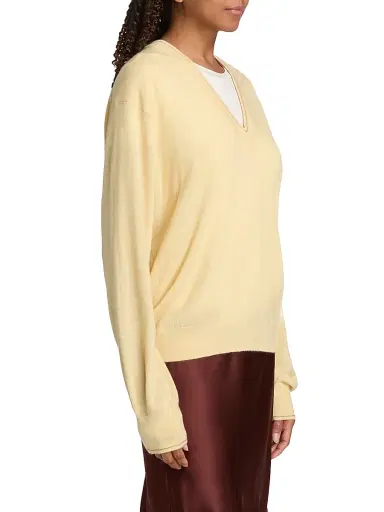 Guest In Residence Women's The Airy Cotton-Silk Sweater - Butter Camel | Thumbnail 4