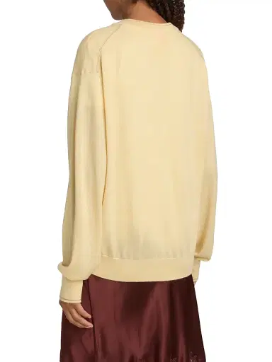 Guest In Residence Women's The Airy Cotton-Silk Sweater - Butter Camel | Thumbnail 5