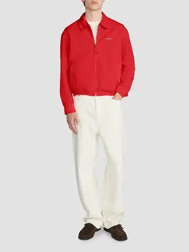 Frame Men's x Sotheby's Cotton Zip-Up Bomber Jacket - Red Washed | Thumbnail 2