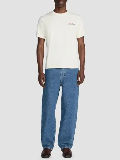 Frame Men's x Sotheby's Cotton Crewneck T-shirt - Cream Washed | Thumbnail 2