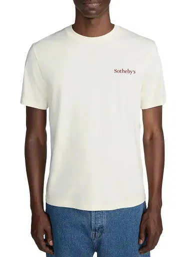Frame Men's x Sotheby's Cotton Crewneck T-shirt - Cream Washed | Thumbnail 1