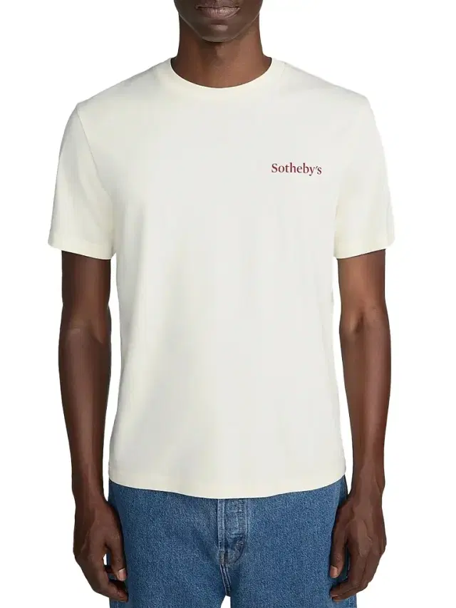 Men's x Sotheby's Cotton Crewneck T-shirt - Cream Washed