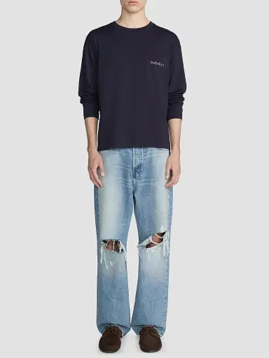 Frame Men's x Sotheby's Cotton Crewneck T-Shirt - Navy Washed | Thumbnail 2