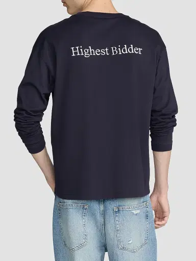 Frame Men's x Sotheby's Cotton Crewneck T-Shirt - Navy Washed | Thumbnail 3