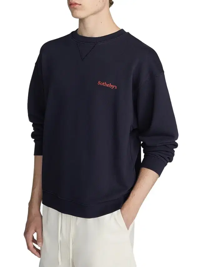 Men's x Sotheby's Cotton Crewneck Sweatshirt - Navy Washed