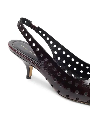 Dries Van Noten Women's 65MM Eyelet Leather Slingback Pumps | Thumbnail 4 Dries Van Noten Women's 65MM Eyelet Leather Slingback Pumps | Thumbnail 4