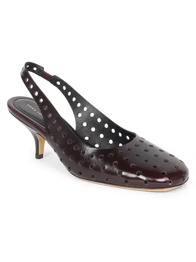 Dries Van Noten Women's 65MM Eyelet Leather Slingback Pumps | Thumbnail 1 Dries Van Noten Women's 65MM Eyelet Leather Slingback Pumps | Thumbnail 1