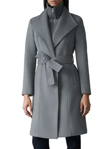 Mackage Women's Norita 2-In-1 Double Face Wool Coat - Carbon Mix - Size XL | Thumbnail 3
