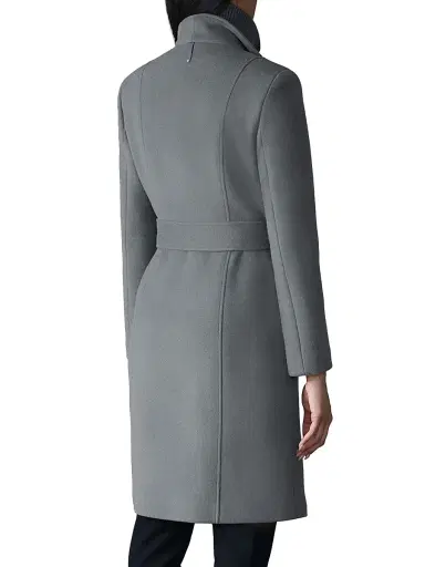Mackage Women's Norita 2-In-1 Double Face Wool Coat - Carbon Mix - Size XL | Thumbnail 5
