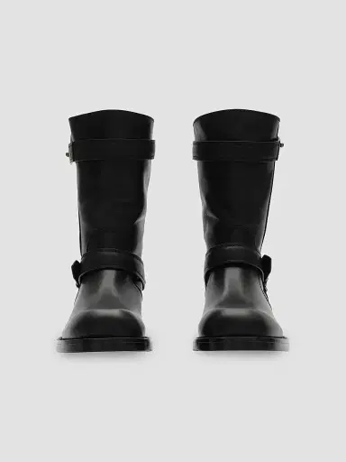Burberry Women's Kent Leather Biker Boots - Black - Size 11 | Thumbnail 3 Burberry Women's Kent Leather Biker Boots - Black - Size 11 | Thumbnail 3