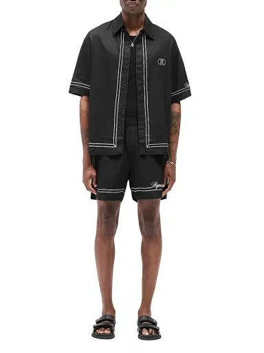 Represent Men's Logo Border Shirt - Jet Black | Thumbnail 2