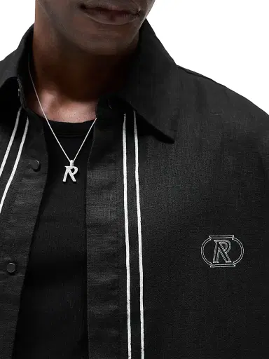 Represent Men's Logo Border Shirt - Jet Black | Thumbnail 7