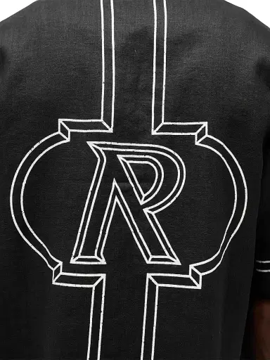 Represent Men's Logo Border Shirt - Jet Black | Thumbnail 8