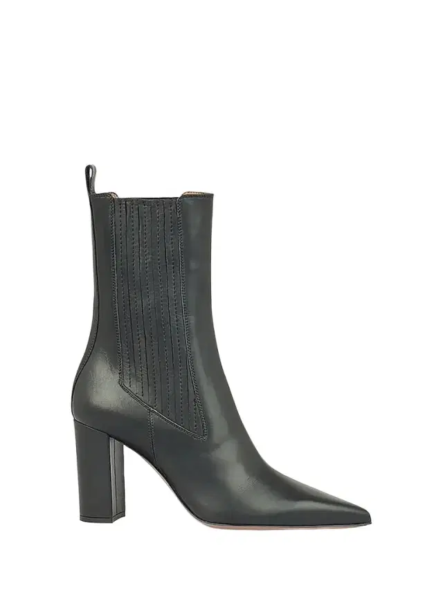 Paris Texas Women's Anja 85MM Leather Ankle Boots - Black
