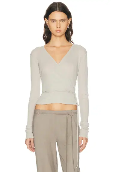 St. Agni Baby Wool Wrap Top | Thumbnail 1