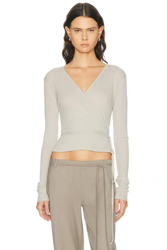St. Agni Baby Wool Wrap Top