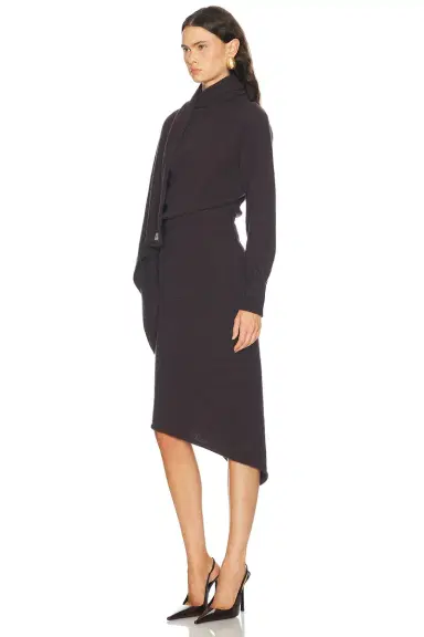 The Attico Scarf Midi Dress | Thumbnail 3